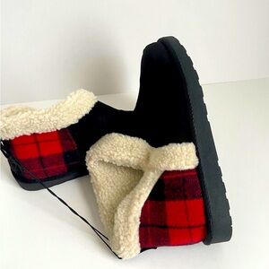 Maurices Iris Buffalo Plaid Boots for women.